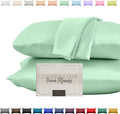 Elegantcomfort Elegant Comfort Silky and Luxurious 2-Piece Satin Pillowcase Set for Healthier Skin and Hair, Hidden Zipper Closure and Beau…