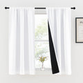 Nicetown 100% Blackout Kitchen Curtains 54 inches Long, Completely Blackout Window Treatment Thermal Insulated Lined Rod Pocket Drapes for…