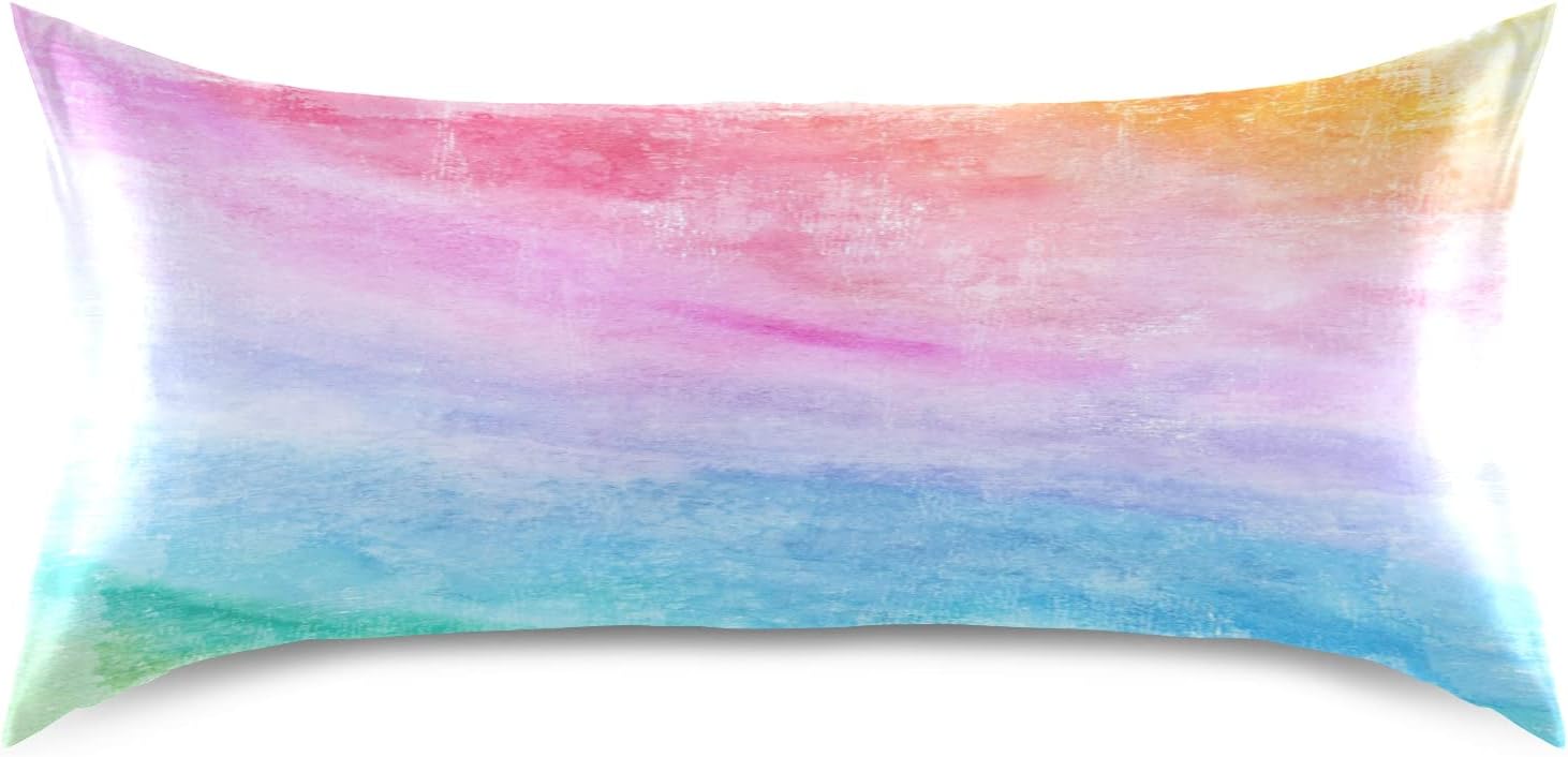 Blueangle Satin Pillowcase for Hair and Skin Silk Pillowcase, Standard Size(20x26 inches) - Satin Pillow Covers with Envelope Closure