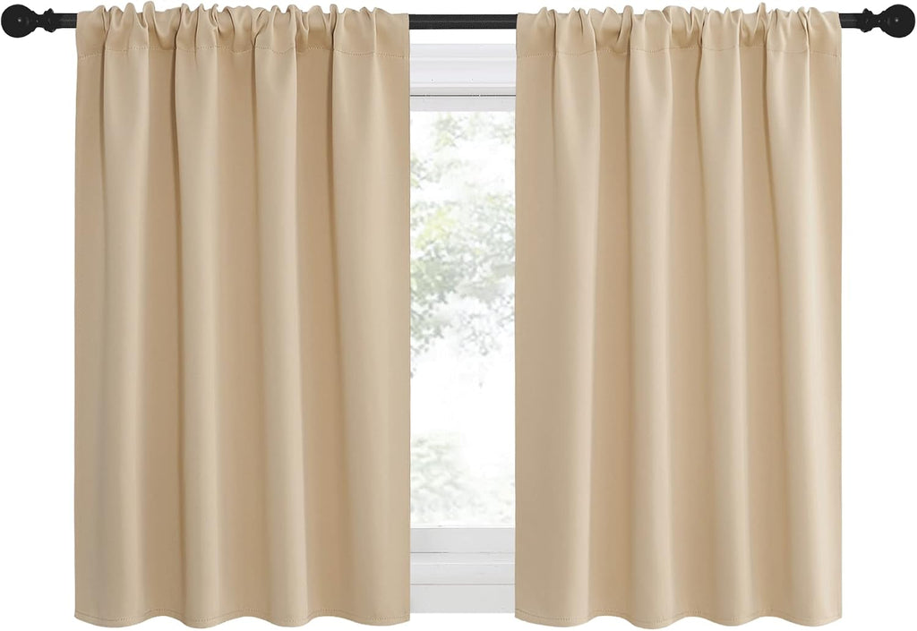 NICETOWN Blackout Room Darkening Curtains - Home Decoration Light & Noise Reducing Thermal Insulated Window Draperies with Rod Pocket Top…