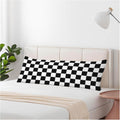 Checkerboard Rectangle Body Pillow Covers Checkered Black White 20"X54" Couch Body Pillow Pillowcase Decorative Home Body Pillows Bed…