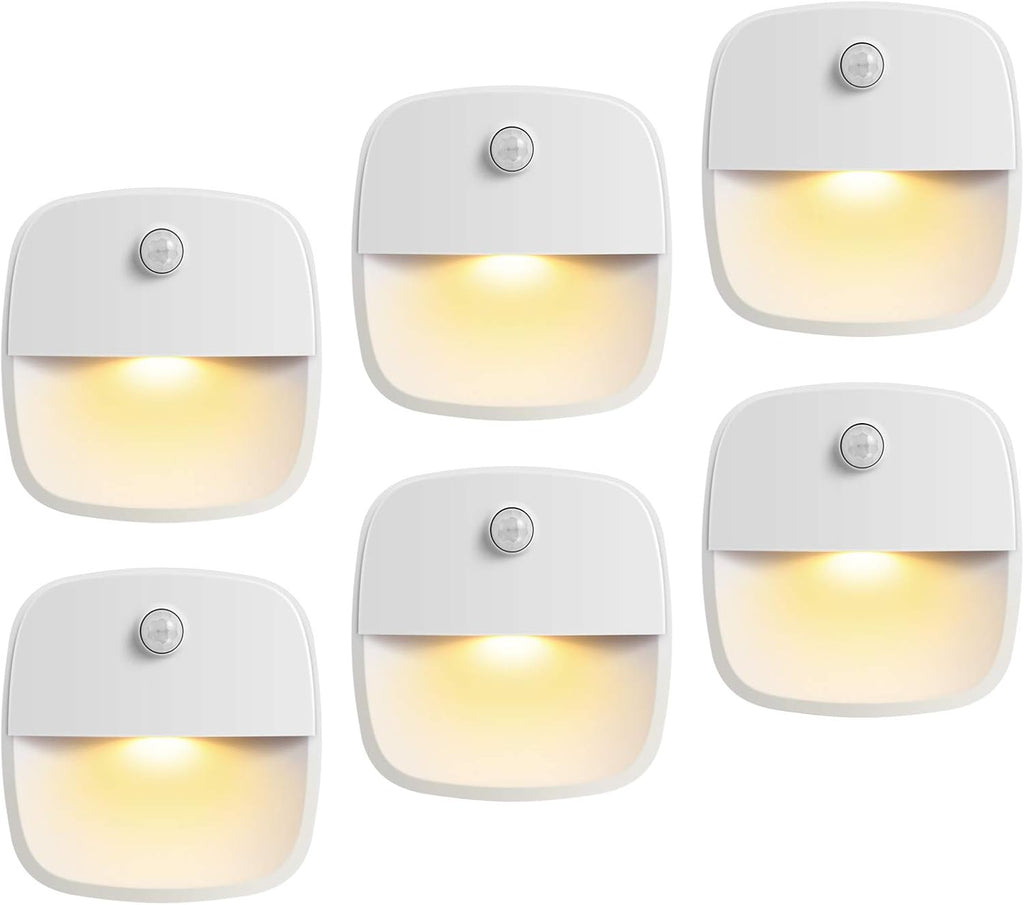 AMIR Motion Sensor Light Indoor, Upgraded Battery-Powered LED Night Light with PIR Technology for Bathroom, Kitchen, Stairs, Under…