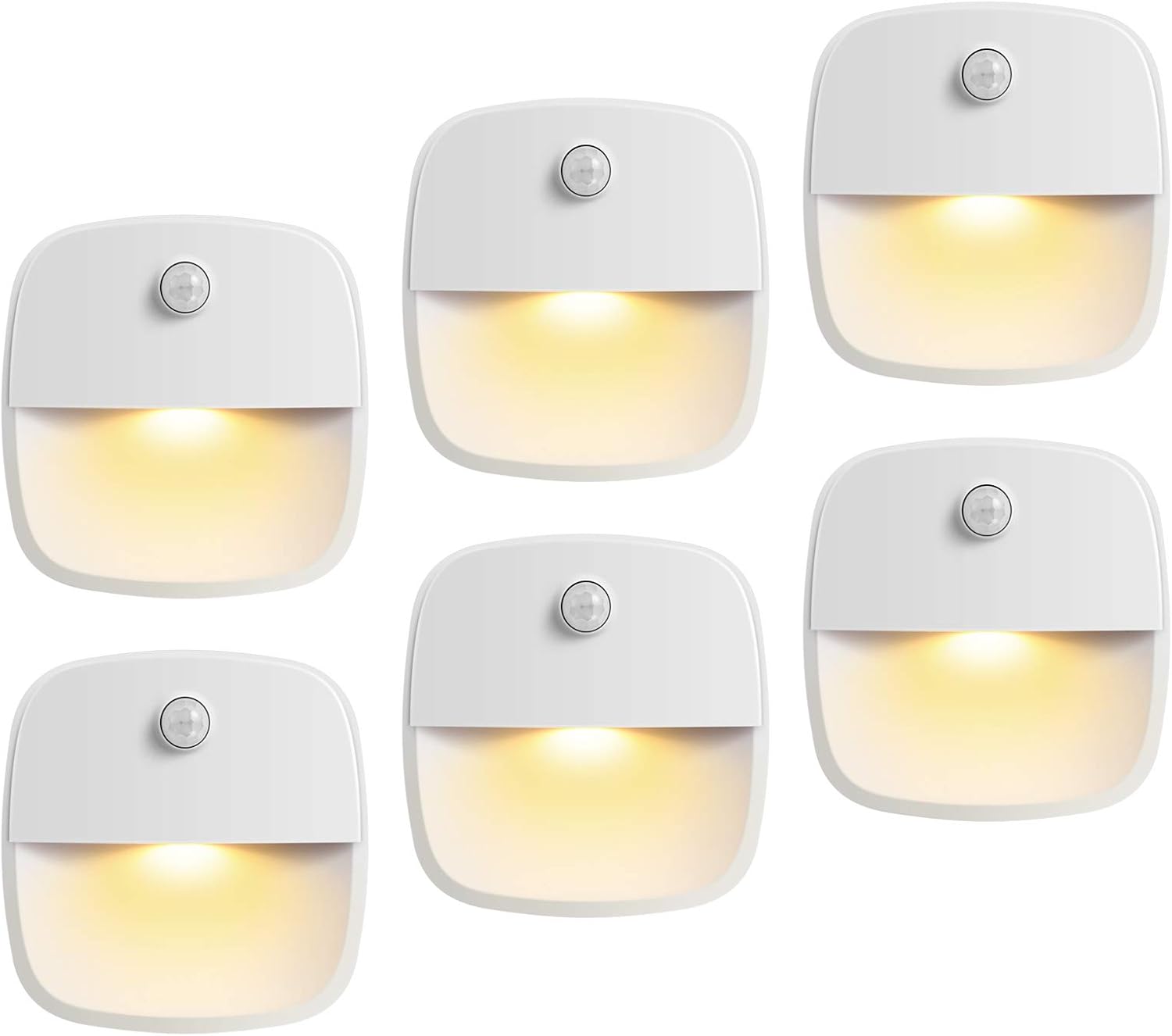AMIR Motion Sensor Light Indoor, Upgraded Battery-Powered LED Night Light with PIR Technology for Bathroom, Kitchen, Stairs, Under…