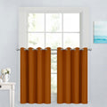 Yakamok 36 Inch Curtains Blackout Window Curtains for Kitchen, Grommet Room Darkening Thermal Insulated Sunlight Block Drapes for Living…