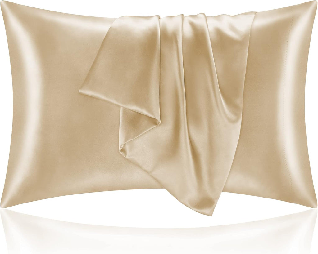 Bedelite Satin Pillowcase for Hair and Skin, Super Soft and Cooling Similar to Silk Pillow Cases 2 Pack with Envelope Closure, Gift for Wom…