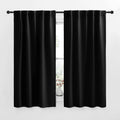 NICETOWN Halloween Blackout Curtains Window Panel Drapes - (Black Color) W42 x L63, Double Panels, Home Decoration Light Blocking Thermal…