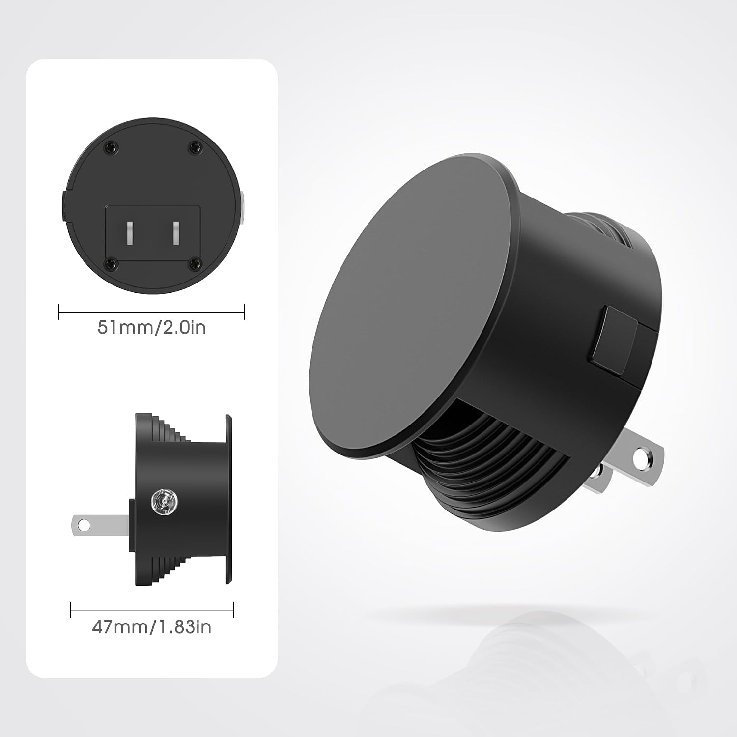 Briignite Night Lights Plug into Wall [2 Pack], Dusk to Dawn Sensor Nightlight, Brightness Adjustable, 5000K Daylight White, Dimmable…