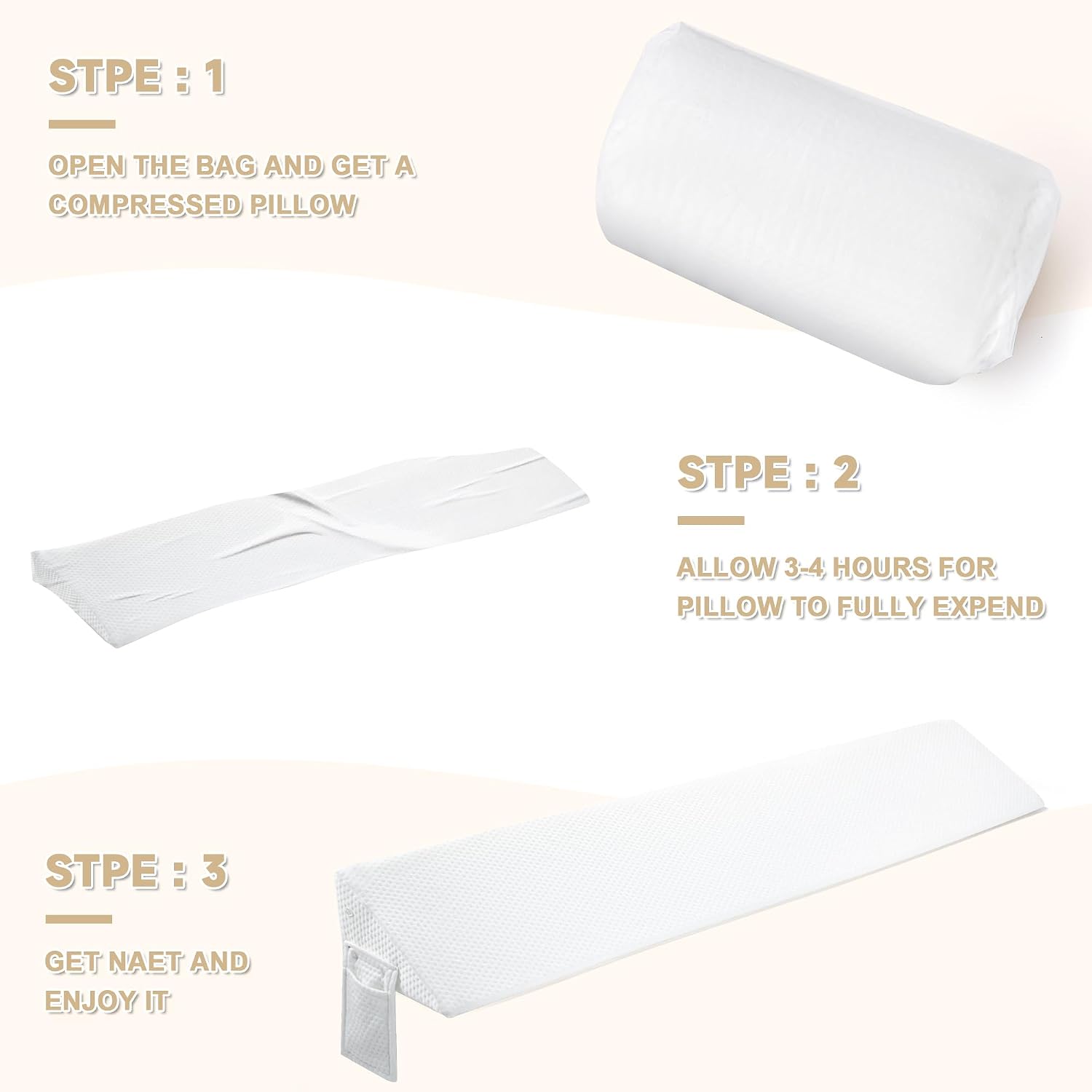 IFNOW Twin Size(40"x6"x10") Bed Wedge Pillow for Headboard, Mattress Gap Filler(0-8"), Bed Wedge for Gap Between Your Headboard and…