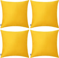 Thmyo 4-Pack Cotton Comfortable Solid Decorative Throw Pillow Case Square Cushion Cover Pillowcase (Cover Only, No Insert)(20x20inch/50x50cm…