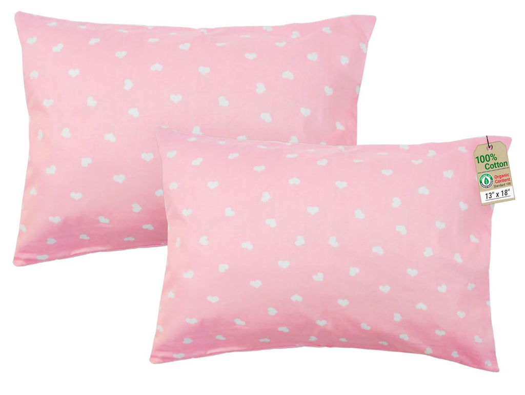 ZPECC-ABrandThatHasBeenFocusedOnBeddingFor20Years ZPECC Toddler Pillow with Pillowcase 2 Pack - 13x18 Organic Cotton Hypoallergenic Kids Pi…