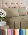 Queen Size 4 Piece Sheet Set - Comfy Breathable & Cooling Sheets - Hotel Luxury Bed Sheets for Women & Men - Deep Pockets, Easy-Fit…