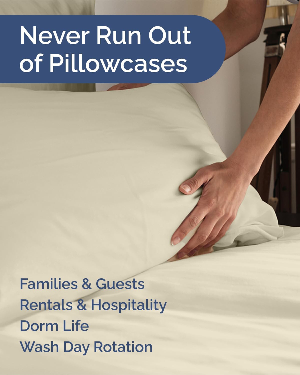 King Standard Pillow Cases Set of 8 - Ultra Soft Hotel Quality Pillowcase Covers - Comfy & Wrinkle Free - Shrink & Fade Resistant…
