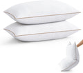 Puredown ® Goose Feather Down Pillows Queen Size Set of 2, Fluffy Bed Pillow for Sleeping with 100% Cotton Cover, Medium Firm Luxury Hotel…
