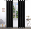 Pickluc Grommet Blackout Curtain for Living Room, Light Blocking Drapes, Thermal Insulated, Noise Reduction, 52 Inches Wide x 108 Inches Lo…