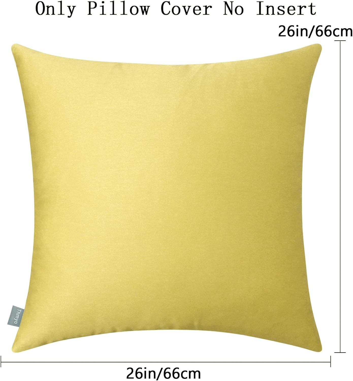 Thmyo 4-Pack 100% Cotton Comfortable Solid Decorative Throw Pillow Case Square Cushion Cover Pillowcase Sublimation Blank Pillow Covers DIY…