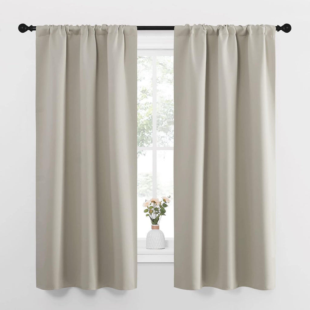 Nicetown Blackout Curtains for Living Curtains, Room Darkening Window Curtain Panels, easy maintenance Solid Thermal Insulated…