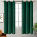 BGment Blackout Curtains for Bedroom - Grommet Thermal Insulated Room Darkening Drapes for Living Room, Set of 2 Panels (38 x 63 Inch, Emer…