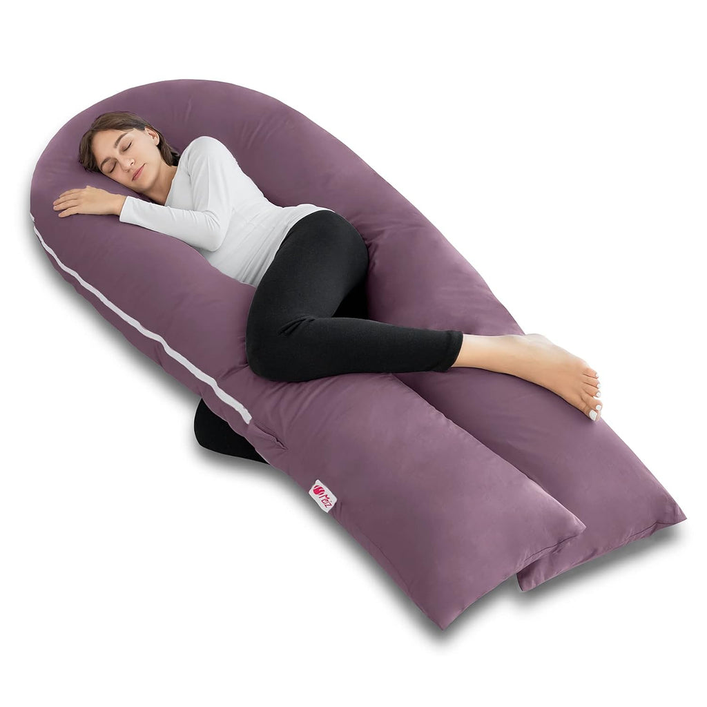 Meiz Pregnancy Pillow, Cooling Silky Pregnancy Pillows for Sleeping, 65" Maternity Pillow for Tall Pregnant Woman with Cooling Silk Jersey…