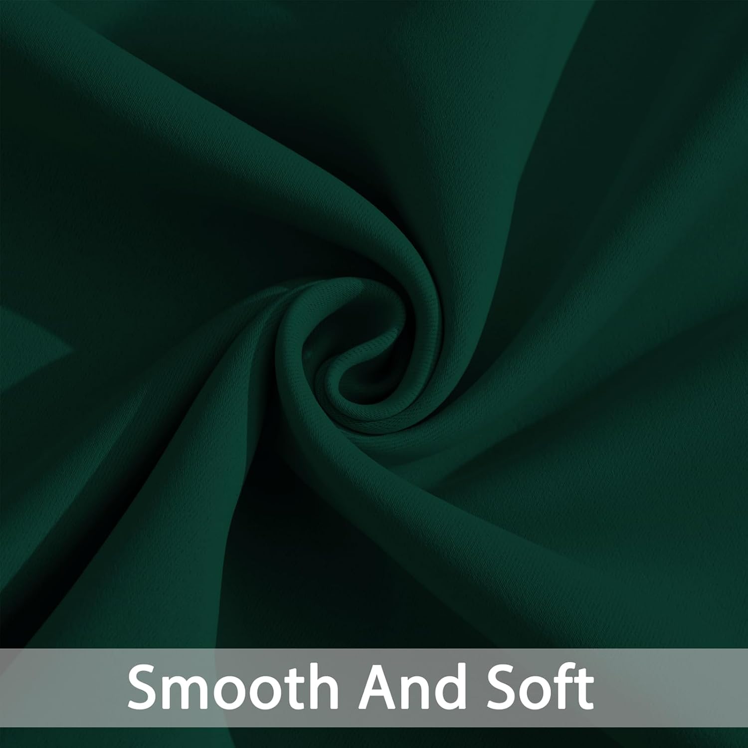 Yakamok Dark Green Blackout Curtains for Bedroom, Room Darkening Thermal Insulated Grommet Window Curtains, Light Blocking Blackout…