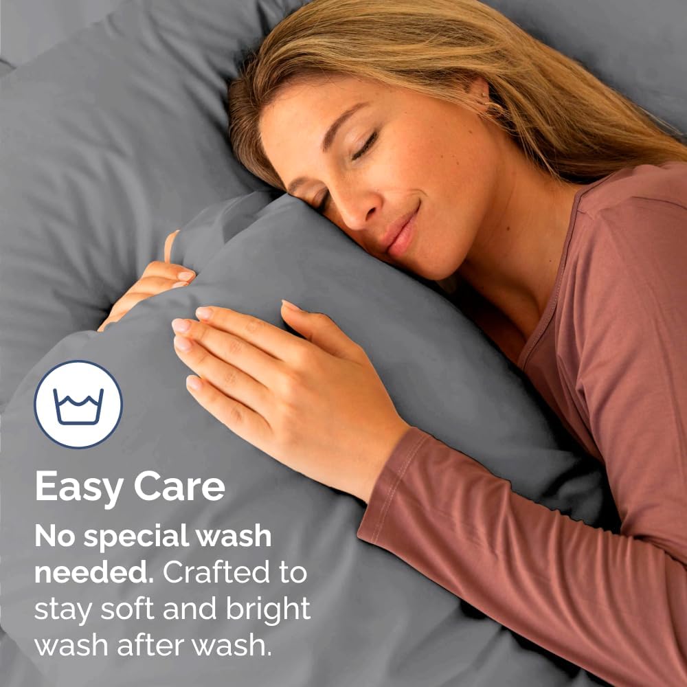 Body Pillowcases Set of 4-20x54 Long Body Pillow Case - Soft Body Pillow Cover for Sleeping & Side Sleepers - Comfy, Breathable & Fade…