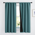 Nicetown 100% Blackout Curtain Panels, Thermal Black Liner Curtains for Nursery Room, Noise Reducing and Cold Blocking Drapes for Windows (…