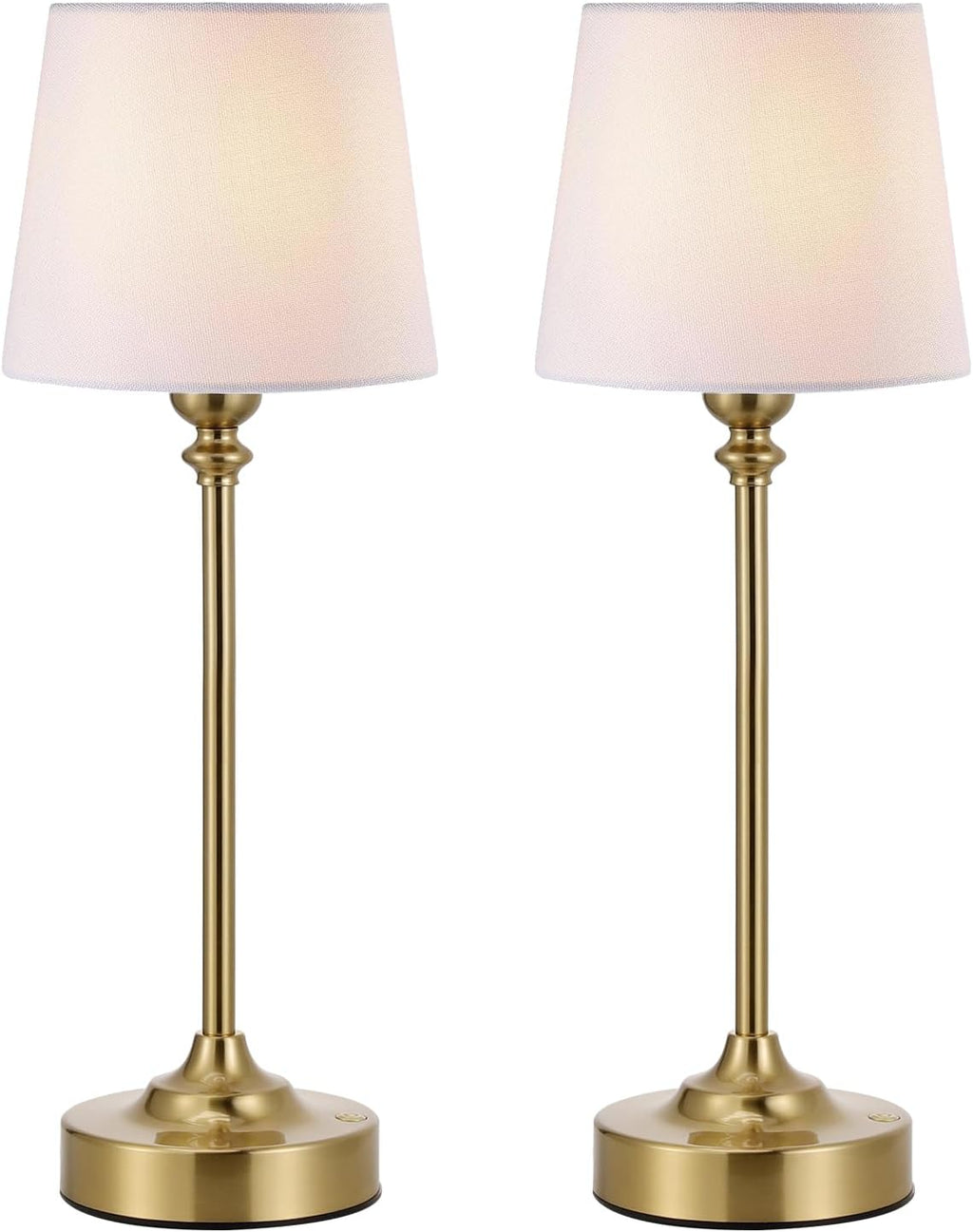Kakanuo Cordless Table Lamps Rechargeable Set - 2 Pack Gold 4000mAH Battery Operated Lamps for Decor, 3000K Stepless Dimming Touch…