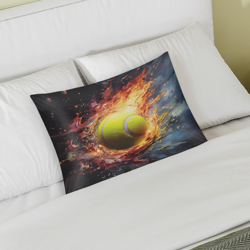 Fire Sports Tennis Satin Pillowcase for Hair and Skin Soft Silk Pillow Cases with Envelope Closure Cooling Pillow Case Slip 15.99 Pillow…