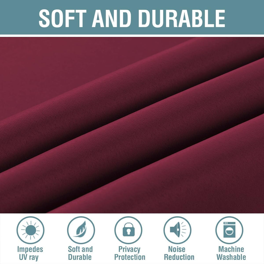 H.VERSAILTEX Light Blocking Blackout Curtains Window Treatment Thermal Insulated Grommet Energy Saving Curtains/Drapes for Bedr…