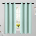 Yakamok Blackout Curtains Room Darkening Thermal Insulated Window Panels, Solid Grommet Top Drapes for Bedroom/Living Room(42Wx63L, Aqua…