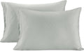 LaneLinen LANE LINEN Pillow Case Covers King, Set of 2, 100% Egyptian Cotton Sateen, Soft Cool & Smooth Pillow Cases - Swiss Dot - Mineral…