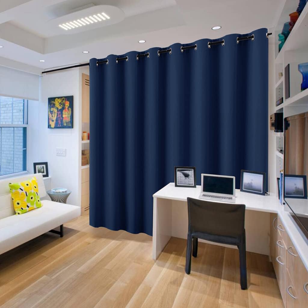 Rybhome RYB HOME Room Divider Curtains, Triple Weave Heavy Duty Blackout Drapes Soundproof Large Window Treatment for Bedroom Dining Hall S…