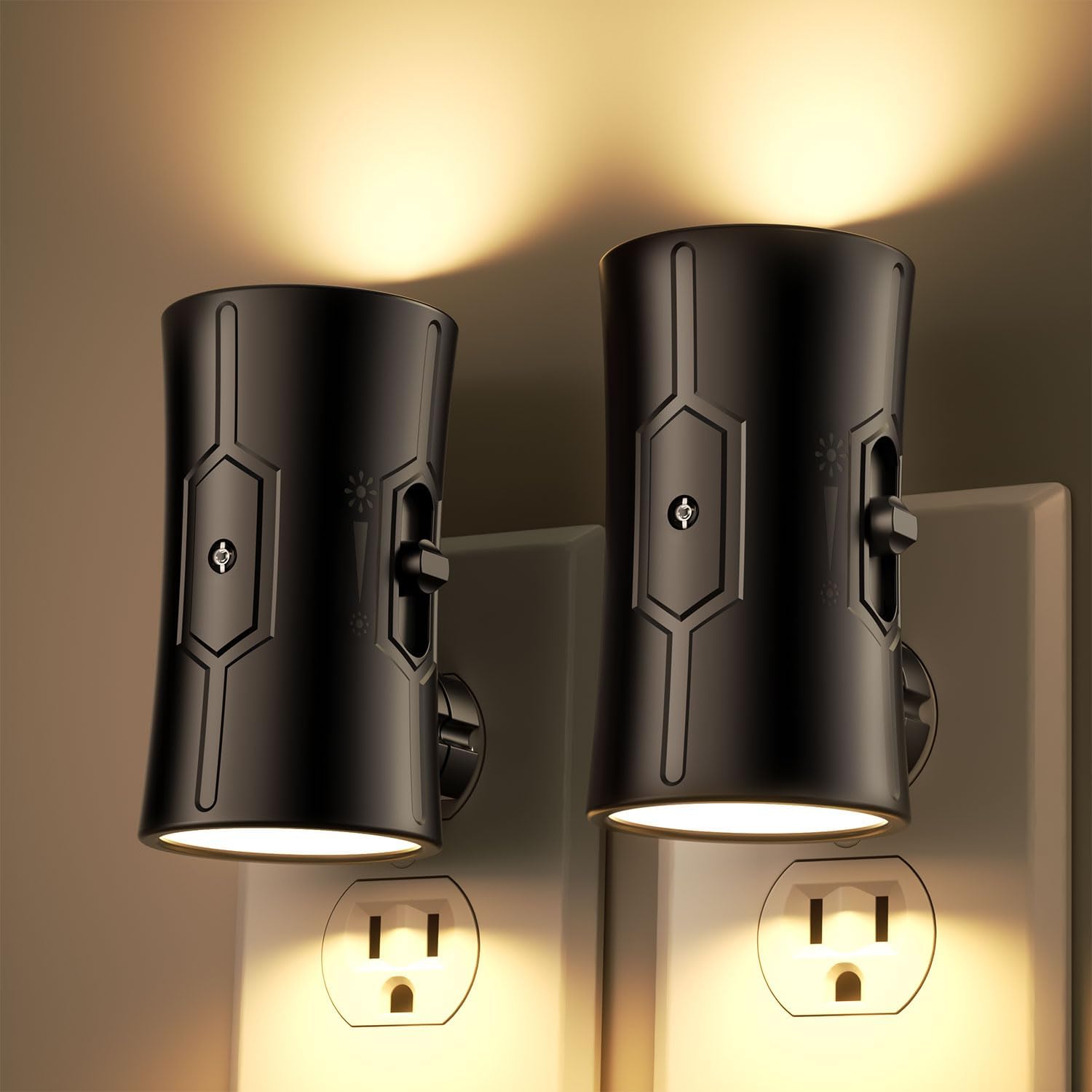 Sujeet LED Night Lights Plug into wall, Bright Night Light, Dusk to Dawn Sensor, Soft White 3000K, 0-100LM Adjustable Brightness, Dimmable…
