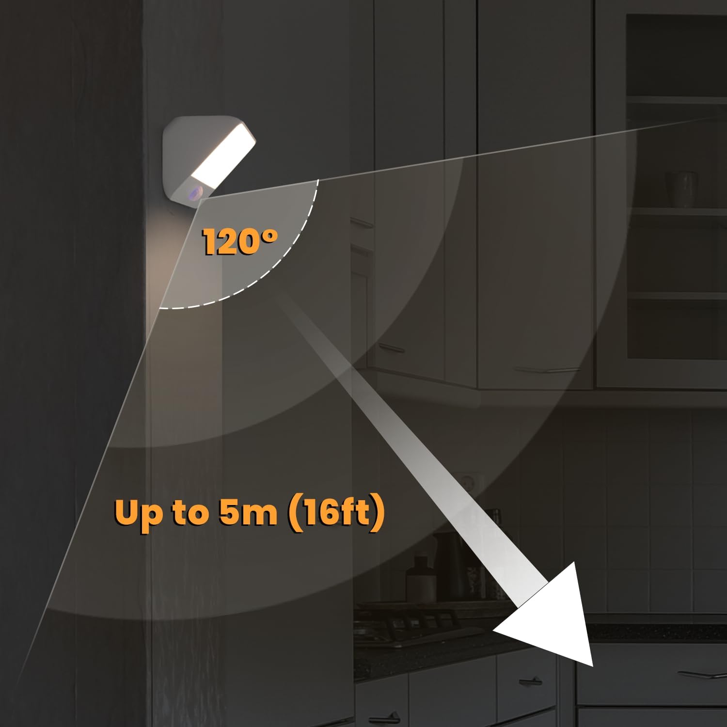 Motion Sensor Light Indoor Rechargeable, Battery Night Light 2000mAh, Motion Activated Night Lights Stick on 2 Pack, Dimmable Stair…