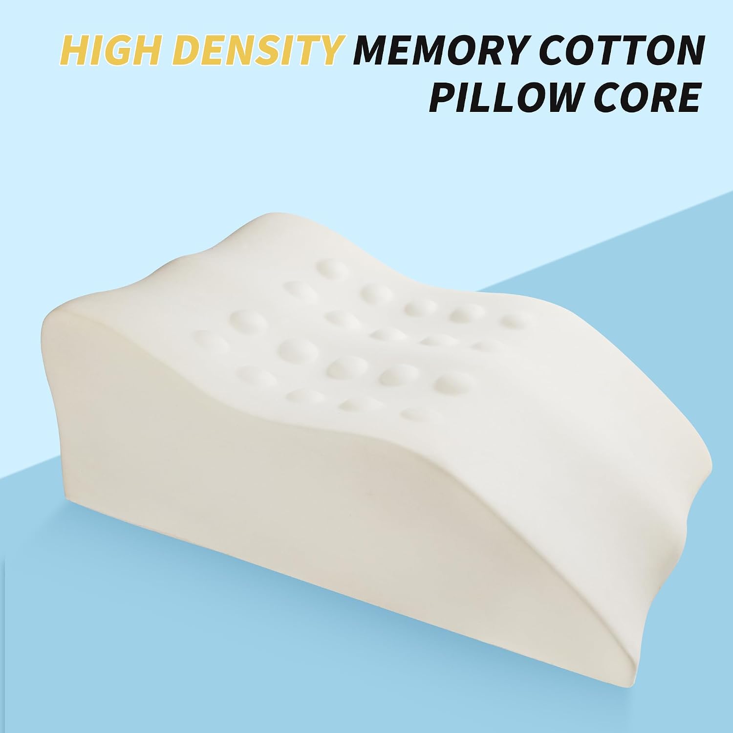 itcozy Leg Elevation Pillow with Soft Memory Foam, Wedge Pillow for Reading, Rest, Surgery, Relieves Back, Swelling, Hip, Knee Pain and…