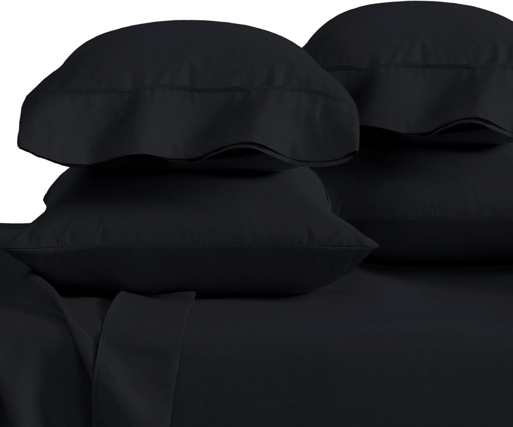 BareHome Bare Home 4 Pillowcases - 1800 Ultra-Soft Collection - Bulk Pack - Double Brushed - Hypoallergenic - Wrinkle Resistant - easy…