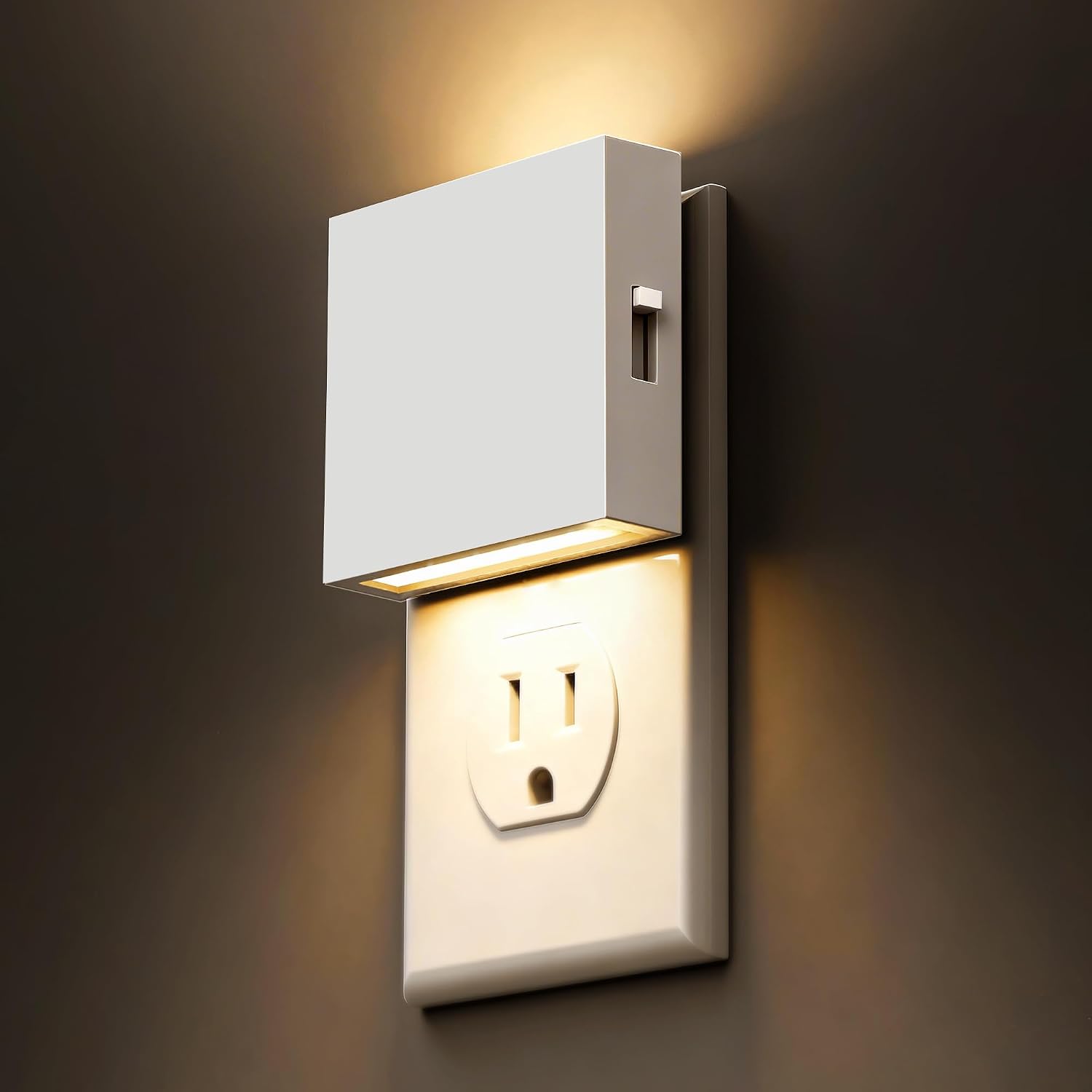 L LOHAS LED Night Light, Night Lights Plug into Wall,0-100LM Stepless Dimmable Brightness, Dusk to Dawn Sensor,3000K Soft White, Foldable…