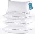 JOLLYVOGUE King Size Pillows Set of 4 for Sleeping, Soft and Supportive Bed Pillows with Down Alternative Filling for Side and Back…