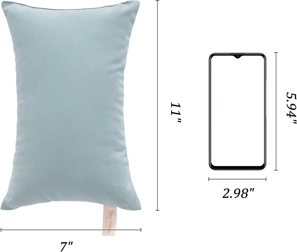 BEDSUM Tiny Pillows, 11x7 Mini Microfiber Small Pillow for Neck and Lumbar Support - Machine Washable Cushion for Office Desk…