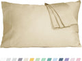 Homtec Pillow Cases, Standard Queen Size Cotton Percale Weave Pillowcases, Pre-Shrunk Breathable and Hypoallergenic Pillowcases, Set of 2 (…