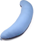 Byriver 43" Long C Shaped Body Pillow for Adults Men Women, Side Sleeper Pillow for Neck Shoulder Back, Cooling Post Sugery Pillow Pregnan…