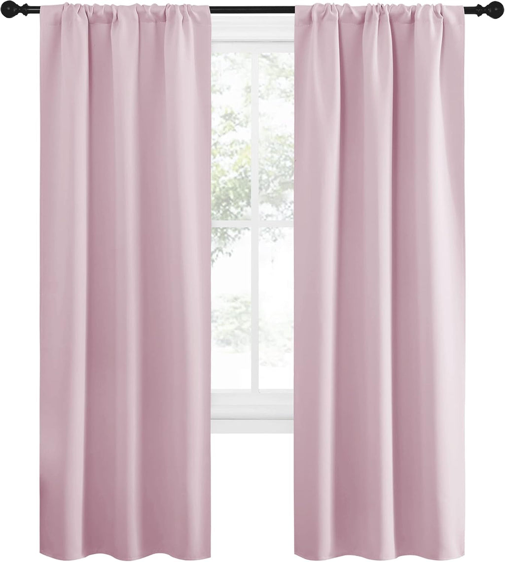NICETOWN Blackout Curtains for Living Curtains, Room Darkening Draperies Window Curtain Panels, Thermal Insulated Room Darkening Curtains…