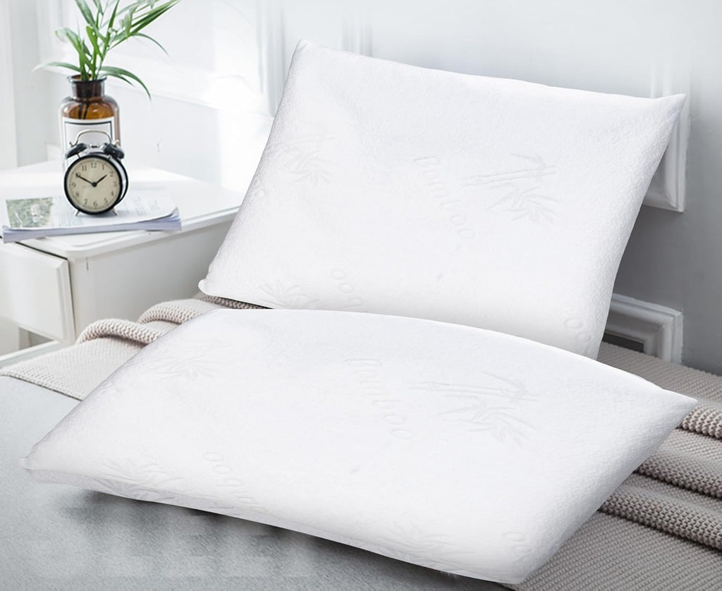 Queen Size Waterproof Bamboo Pillow Protector by Slumberfy - Premium Pillow Cases with Allergy Protection - Natural & Breathable Jacquard…
