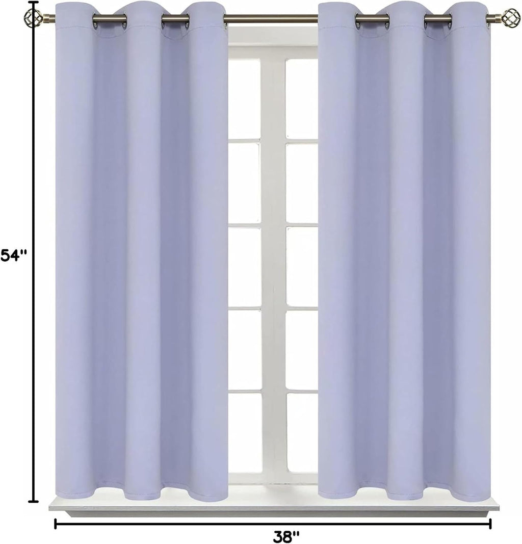 BGment Room Darkening Curtains 54 Inches Long - Grommet Thermal Insulated Drapes Window Treatment Curtains for Bedroom, 2 Panels, 38 x 54 I…