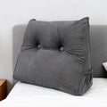 KCTVUIWS Triangular Headboard Pillow with Removable Cover & Side Pockets, Small Bed Wedge Pillow for Headboard, Daybed Sitting Backr…