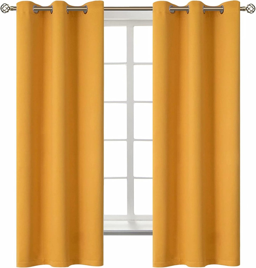 BGment Room Darkening Curtains 63 Inches Long - Grommet Thermal Insulated Drapes Window Treatment Curtains for Bedroom, 2 Panels, 42 x 63 I…