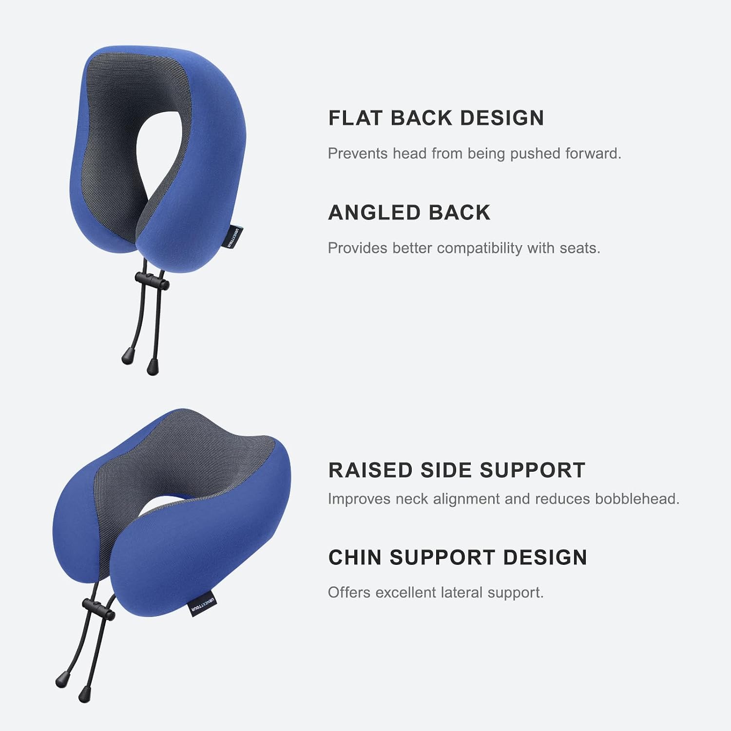 Urnexttour Travel Pillow for Airplane Memory Foam Neck Pillow, Soft & Support Travel Pillow for Travelling, Sleeping Rest, Car, Train and H…