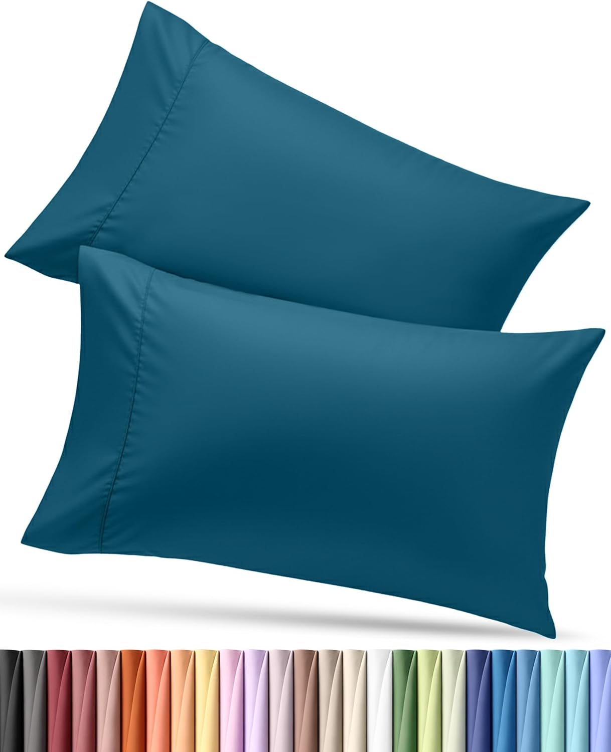 Utopiabedding Utopia Bedding Pillow Cases Standard Size 2-Pack – Soft Brushed Microfiber – Envelope Closure – Perfect for Hospitals, Hotels…