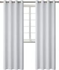 BGment Blackout Curtains - Grommet Thermal Insulated Room Darkening Bedroom and Living Room Curtains, Set of 2 Panels (52 x 120 Inch, Greyi…