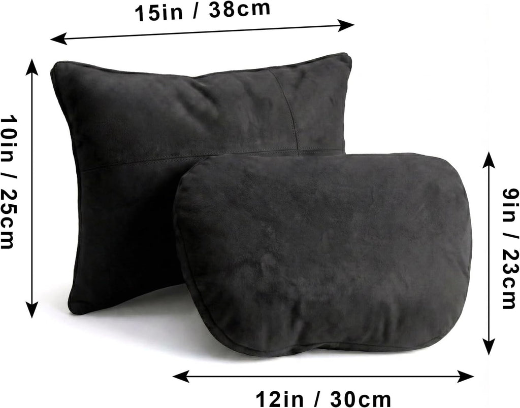 WELBRIT 2PCS Car Pillow for Car Neck Pillow for Driving Seat Neck Support Soft Cushion Back Support Head-Rests for Vehicle Sleeping…