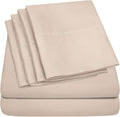 Cal King Size Bed Sheets - 6 Piece 1500 Supreme Collection Fine Brushed Microfiber Deep Pocket California King Sheet Set Bedding - 2…